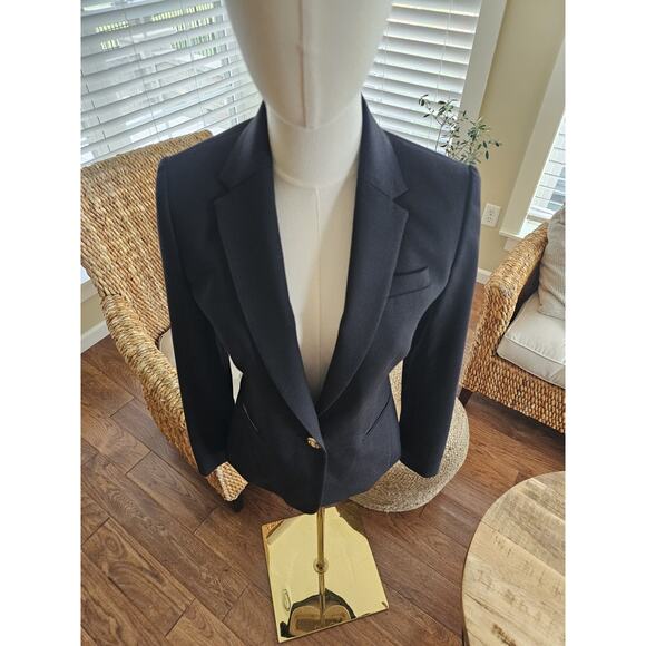 J. Crew Slim Schoolboy Wool Blend Blazer Women's Size 0 Classy Academia Preppy - Picture 5 of 12